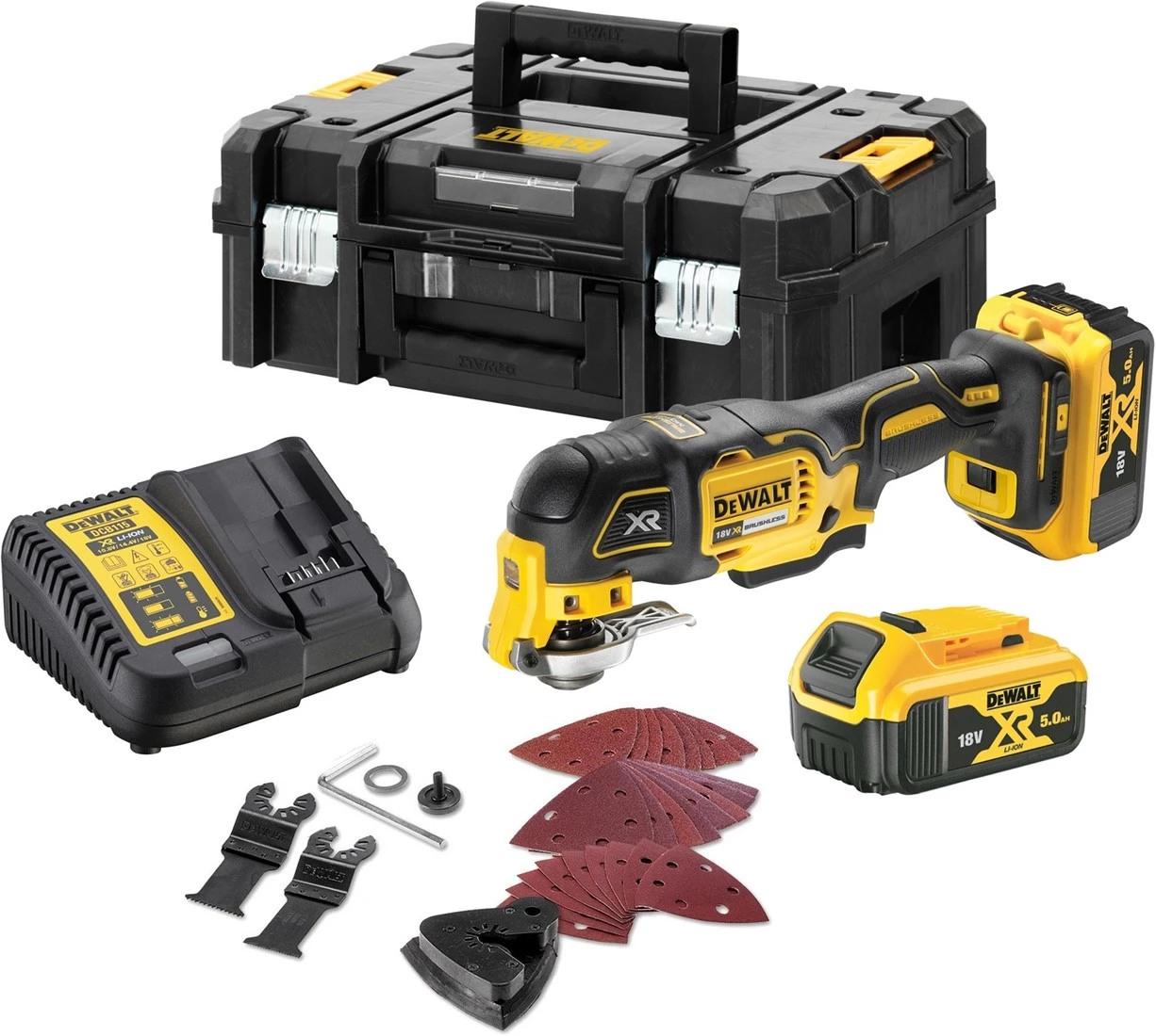 DeWalt Outils Multifonction DCS356P2 Outil Multifonction 18V 5.0 Ah Li-Ion En TSTAK 1 DeWalt Outils Multifonction DCS356P2 Outil Multifonction 18V 5.0 Ah Li-Ion En TSTAK