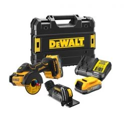 DeWalt DCS438E2T-QW Meuleuse Sans Fil 76mm 18V PowerStack Li-Ion Dans Une Mallette TSTAK