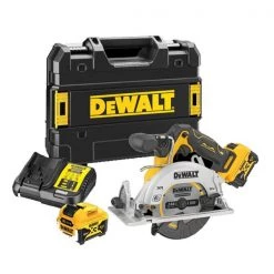DeWalt Scie Sans Fil DCS512P2-QW Scie Circulaire Sans Fil 140mm 12V 5.0 Ah Li-ion