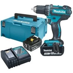 Makita Perceuse Sans Fil DDF482RTJ Perceuse Visseuse 18V Li-Ion 5 Ah Ø 13 Mm