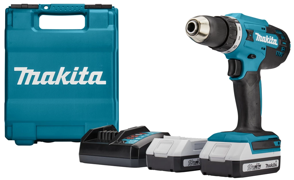 Makita Perceuse Sans Fil DF488DWAE Perceuse-Visseuse 18 Volt 2.0 Ah Li-ion 2 Makita Perceuse Sans Fil DF488DWAE Perceuse-Visseuse 18 Volt 2.0 Ah Li-ion – Image 2