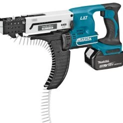Makita Visseuse Sans Fil DFR550RTJ Visseuse Automatique 18V Li-Ion 5 Ah 4 X 25 à 55 Mm