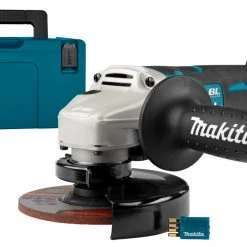 Makita Meuleuse Sans Fil DGA518ZJU Meuleuse D'angle 18V 125 Mm (AWS) Avec Frein Dans Mbox Sans Batteries Et Chargeur 6 Makita Meuleuse Sans Fil DGA518ZJU Meuleuse D'angle 18V 125 Mm (AWS) Avec Frein Dans Mbox Sans Batteries Et Chargeur -Perceuses sans fil Soldes dga518zju meuleuse d angle 18v 125 mm aws avec frein dans mbox sans batteries et chargeur 2