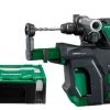 Marteau Perforateur Sans Fil DH18DBLW2DZ Perceuse Sans Fil 18V Excl. Batterie Et Chargeur Dans Hikoki System Case IV + Unité D'extraction De Poussière