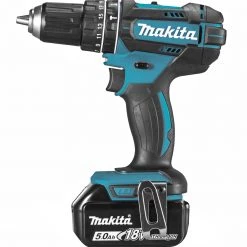 Makita Perceuse Visseuse Sans Fil DHP482RTJ Perceuse Visseuse à Percussion 18V Li-Ion Ø 13 Mm
