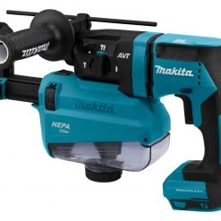 Makita Marteau Perforateur Sans Fil DHR182ZWJU Marteau Combiné 18 V, Batteries Et Chargeur Non Compris, Avec Aspiration Des Poussières Et émetteur AWS -Perceuses sans fil Soldes dhr182zwju marteau combine 18 v batteries et chargeur non compris avec aspiration des poussieres et emetteur aws 2