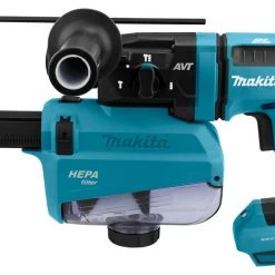 Makita Marteau Perforateur Sans Fil DHR182ZWJU Marteau Combiné 18 V, Batteries Et Chargeur Non Compris, Avec Aspiration Des Poussières Et émetteur AWS