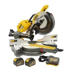 DeWalt Scie Sans Fil DHS780T2A-QW Scie à Onglets XR FLEXVOLT 54V 2Ah Li-Ion Brushless 305mm