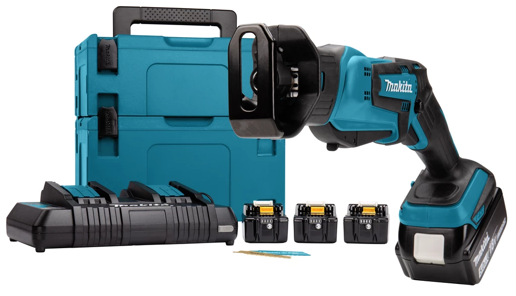 Makita Scie Sans Fil DJR183PT4J Scie à Guichet 18 Volt 4 X 5.0Ah Li-Ion 1 Makita Scie Sans Fil DJR183PT4J Scie à Guichet 18 Volt 4 X 5.0Ah Li-Ion