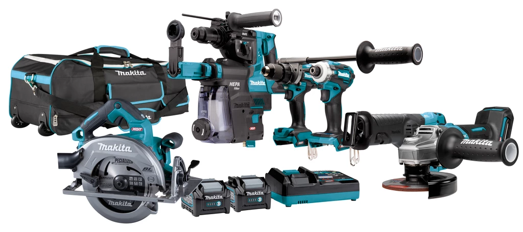 Makita DK0162G601 Set Combiné - 6 Machines 40V Max 4.0Ah Li-Ion Dans Sac 1 Makita DK0162G601 Set Combiné - 6 Machines 40V Max 4.0Ah Li-Ion Dans Sac