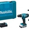 Makita Visseuse à Choc Sans Fil DK18A35X2 - Perceuse Sans Fil DF488D + Clé à Chocs TD127D 18V 2.0 AH Li-ion