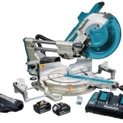 Makita Scie Sans Fil DLS211PT2U Scie Radiale 305mm 2 X 18V 5.0 Ah Li-Ion -Perceuses sans fil Soldes dls211pt2u scie radiale 305mm 2 x 18v 5 0 ah li ion 3