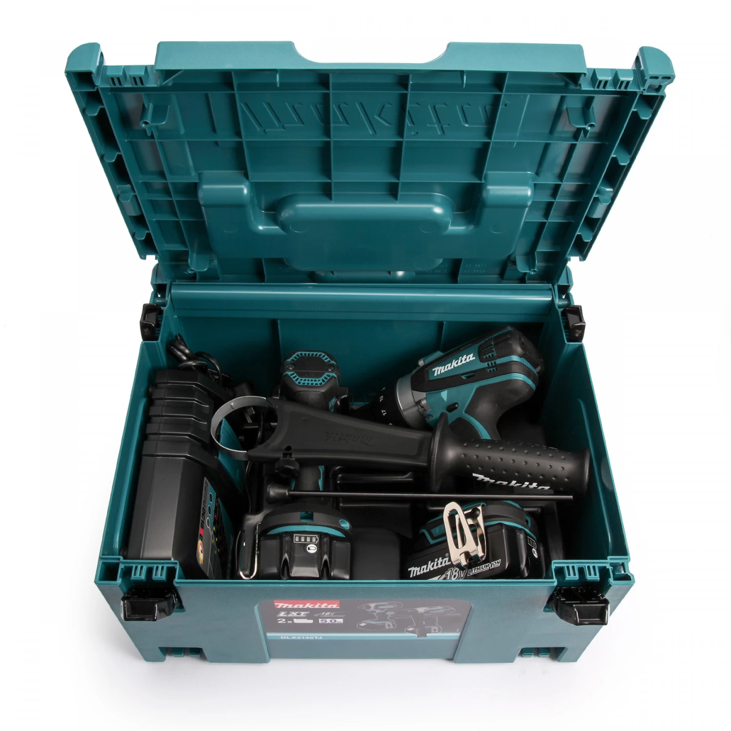 Makita DLX2145TJ Set Perceuse à Percussion DHP458 + Visseuse à Chocs DTD152 5 Makita DLX2145TJ Set Perceuse à Percussion DHP458 + Visseuse à Chocs DTD152 – Image 5
