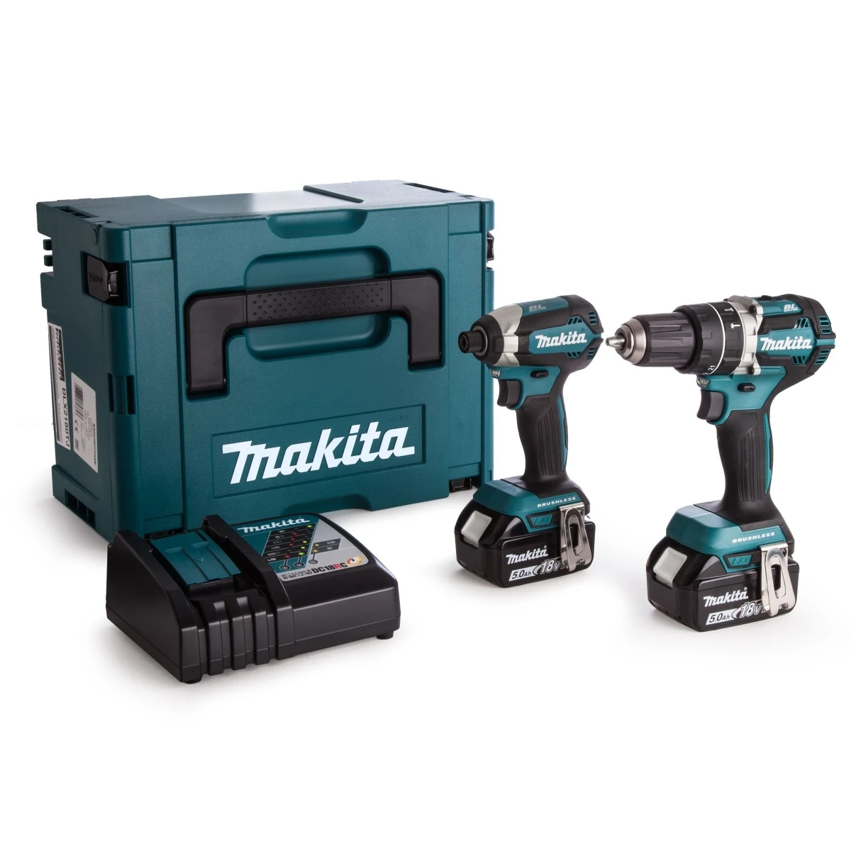 Makita Visseuse à Choc Sans Fil DLX2180TJ - Perceuse à Percussion DHP484 + Visseuse à Chocs DTD153 18V 1 Makita Visseuse à Choc Sans Fil DLX2180TJ - Perceuse à Percussion DHP484 + Visseuse à Chocs DTD153 18V