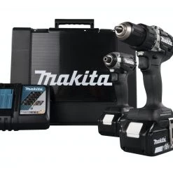 Makita Visseuse à Choc Sans Fil DLX2189TB - Perceuse Sans Fil DDF484 Clé à Chocs Sans Fil DTD153 18 Volt 5,0 Ah Li-ion