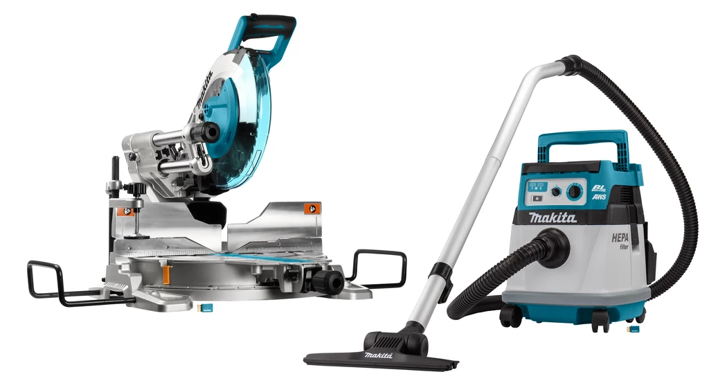 Makita Scie Sans Fil DLX2379UX1 Set Combiné 2 X 18V Avec AWS - DLS111 Tronçonneuse DVC157L Aspirateur Sans Batteries Et Chargeur 1 Makita Scie Sans Fil DLX2379UX1 Set Combiné 2 X 18V Avec AWS - DLS111 Tronçonneuse DVC157L Aspirateur Sans Batteries Et Chargeur