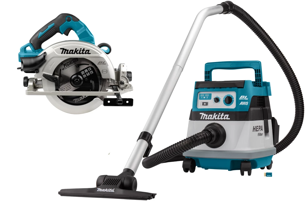 Makita Scie Sans Fil DLX2389UX1 Set Combiné 2 X 18V Avec AWS - DHS783 Scie Circulaire 190mm DVC867L Aspirateur Sans Batteries Et Chargeur 1 Makita Scie Sans Fil DLX2389UX1 Set Combiné 2 X 18V Avec AWS - DHS783 Scie Circulaire 190mm DVC867L Aspirateur Sans Batteries Et Chargeur