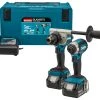 Makita Visseuse à Choc Sans Fil DLX2432TJ Set - Perceuse Sans Fil + Visseuse à Chocs