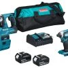 Makita DLX3154TX1 Combo Set 18V 5.0Ah Li-ion 2 Batteries