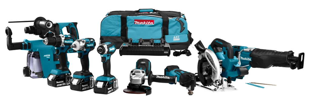 Makita DLX8026TW1 Comboset 18V 3 X 5,0Ah - 8 Outils + Sac 1 Makita DLX8026TW1 Comboset 18V 3 X 5,0Ah - 8 Outils + Sac