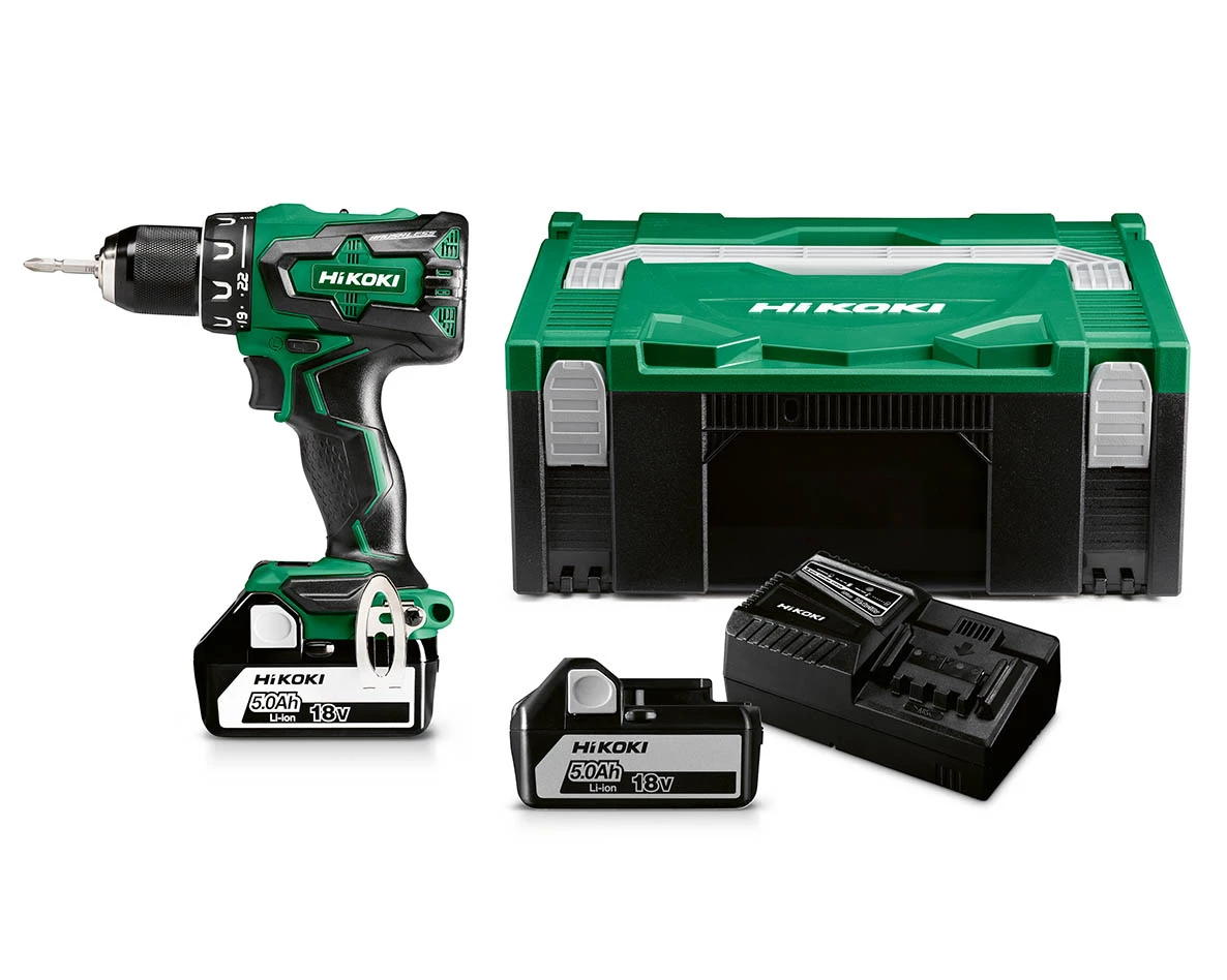 HIKOKI Perceuse Sans Fil DS18DBSLWFZ Perceuse-visseuse Sans Fil 18 Volt 5.0 Ah Li-ion En HSC II 1 HIKOKI Perceuse Sans Fil DS18DBSLWFZ Perceuse-visseuse Sans Fil 18 Volt 5.0 Ah Li-ion En HSC II