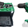 HIKOKI Perceuse Sans Fil DS18DDTN Perceuse-visseuse Sans Fil 18 Volt 1,5 Ah Li-Ion + Accessoires En Systainer