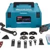 Makita Outils Multifonction DTM41ZJX3 Découpeur-ponceur Multifonctions 14,4V Li-ion (Produit Seul + Kit D'accessoires)