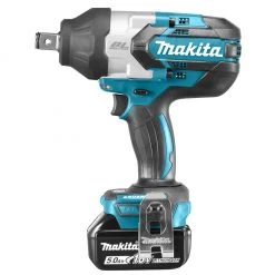 Makita Clé à Choc Sans Fil DTW1001RTJ Boulonneuse à Chocs 18V Li-Ion 5 Ah 1050 Nm