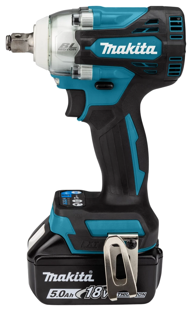 Makita Clé à Choc Sans Fil DTW300RTJ Clé à Chocs 1/2" 330Nm 18 Volt 5.0 AH Li-ion 1 Makita Clé à Choc Sans Fil DTW300RTJ Clé à Chocs 1/2" 330Nm 18 Volt 5.0 AH Li-ion