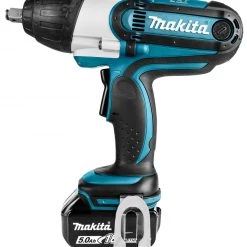 Makita Clé à Choc Sans Fil DTW450RTJ Boulonneuse à Chocs 18V Li-Ion 4 Ah 440 Nm