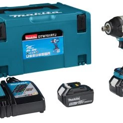 Makita Clé à Choc Sans Fil DTW701RTJ Clé à Chocs 1/2" 18V 5.0Ah Li-Ion Dans Mbox
