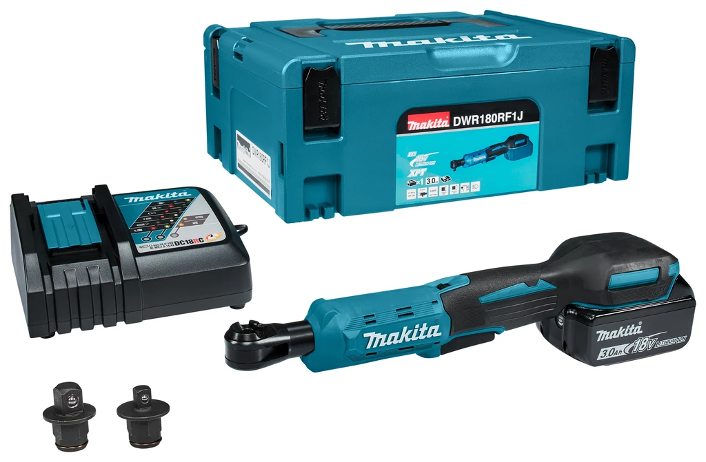 Makita Clé à Choc Sans Fil DWR180RF1J Clé à Cliquet à Batterie 18V 3.0Ah Li-Ion 1 Makita Clé à Choc Sans Fil DWR180RF1J Clé à Cliquet à Batterie 18V 3.0Ah Li-Ion