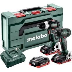 Metabo Visseuse à Choc Sans Fil Ensemble Combiné 2.1.11 18V 3 X 4.0Ah LiHD - BS18LT BL Perceuse Sans Fil + SSD18 LTX 200 BL Perceuse à Percussion 685123960