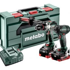 Metabo Visseuse à Choc Sans Fil Ensemble Combiné 2.1.15 18V 5.5Ah LiHD - Perceuse Sans Fil SB18LTX BL I + Clé à Chocs SSD18 LTX 200 BL 685184000