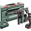 Metabo Set Ensemble Combiné 2.5.2 18V 4.0/2.0Ah Li-Ion - BS18LT BL Perceuse Sans Fil + BH18LTX BL 16 Marteau 685182000