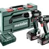 Metabo Visseuse à Choc Sans Fil Ensemble Combiné 2.8.4 18V 5.2Ah Li-Ion - BS18 LT BL Perceuse Sans Fil + SSD18 LT 200 BL Clé à Chocs 685196000