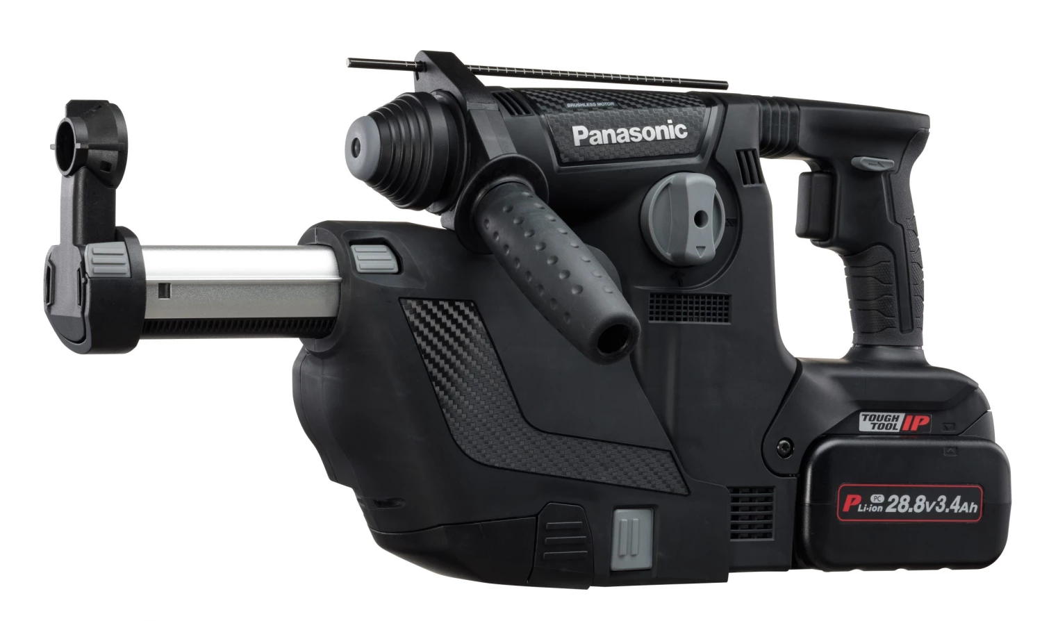 Panasonic EY7881PC2V32 Marteau Perforateur Sans Fil 28.8V 3.4 Ah Li-Ion + Aspirateur De Poussière Intégré 1 Panasonic EY7881PC2V32 Marteau Perforateur Sans Fil 28.8V 3.4 Ah Li-Ion + Aspirateur De Poussière Intégré