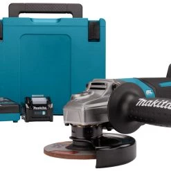 Makita Meuleuse Sans Fil 'GA032GM201 Meuleuse D''angle 40V Max 4.0Ah Li-Ion Avec AWS Et Interrupteur De Sécurité 125mm En MBox'