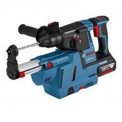 Bosch Bleu Marteau Perforateur Sans Fil GBH 18V-26 F Perforateur + GDE18V-16 Extracteur De Poussières Intégré Dans L-Boxx 0611910004