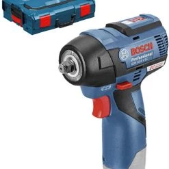 Bosch Bleu Visseuse à Choc Sans Fil GDS 12V-115 Clé à Chocs 12V Hors Batteries Et Chargeur En L-boxx 06019E0102