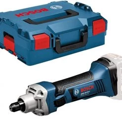 Bosch Bleu Meuleuse Sans Fil GGS18V-Li Meuleuse Droite Sans Fil 18V Sans Batteries Et Chargeur En L-Boxx 06019B5303