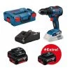 Bosch Bleu GSR 18V-55 Perceuse Sans Fil 18V 3 X 5.0Ah Li-Ion En L-Boxx