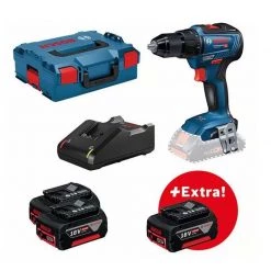Bosch Bleu GSR 18V-55 Perceuse Sans Fil 18V 3 X 5.0Ah Li-Ion En L-Boxx