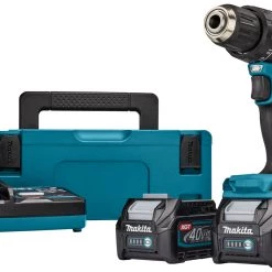 Makita Perceuse Sans Fil HP002GD201 Visseuse-perceuse à Percussion Sans Fil 40V Max 2,5Ah Li-Ion Dans Makpac