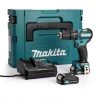 Makita Perceuse Visseuse Sans Fil HP332DSAJ Perceuse Visseuse à Percussion 10,8V 2 Ah CXT 10 Mm