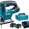 Makita Scie Sans Fil JV103DSMJ Scie Sauteuse à Poignée En D 10.8 Volt 4.0 Ah Li-ion En MBox