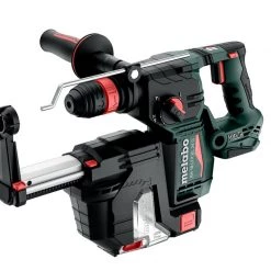 Metabo Marteau Perforateur Sans Fil KH 18 LTX BL 24 Q Set Accu Marteau Combiné Avec Aspiration ISA 18 LTX 24 SDS-Plus 18V Sans Batteries Et Chargeur 601714900