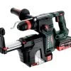 Metabo Marteau Perforateur Sans Fil KH 18 LTX BL 24 Q Set Marteau Combi Sans Fil Avec Aspiration ISA 18 LTX 24 SDS-Plus 18V 5.5Ah LiHD 601714930