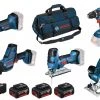 Bosch Bleu Set Kit De 5 Outils 18V 4,0Ah Li-Ion 0615990L59