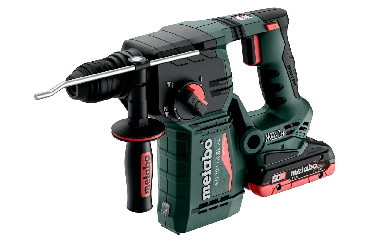 Metabo Marteau Perforateur Sans Fil Marteau Combiné KH 18 LTX BL 24 Accu SDS-Plus 18V 4,0Ah LiHD 601713800 3 Metabo Marteau Perforateur Sans Fil Marteau Combiné KH 18 LTX BL 24 Accu SDS-Plus 18V 4,0Ah LiHD 601713800 – Image 3